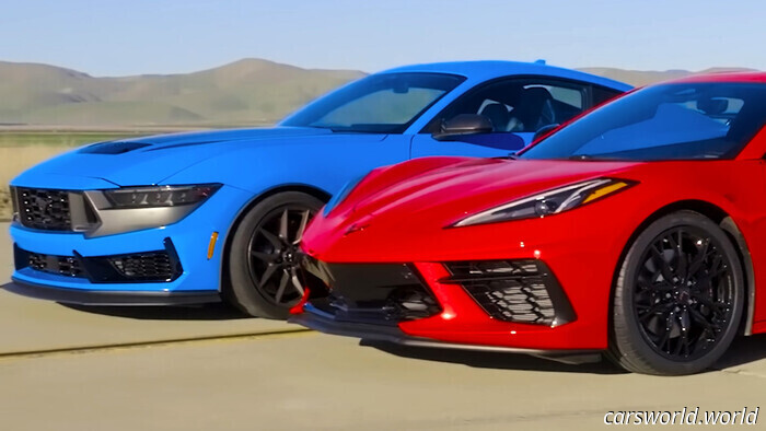 Могут ли мощные Мустанги обойти базовый Корвет Стингрей? | Carscoops